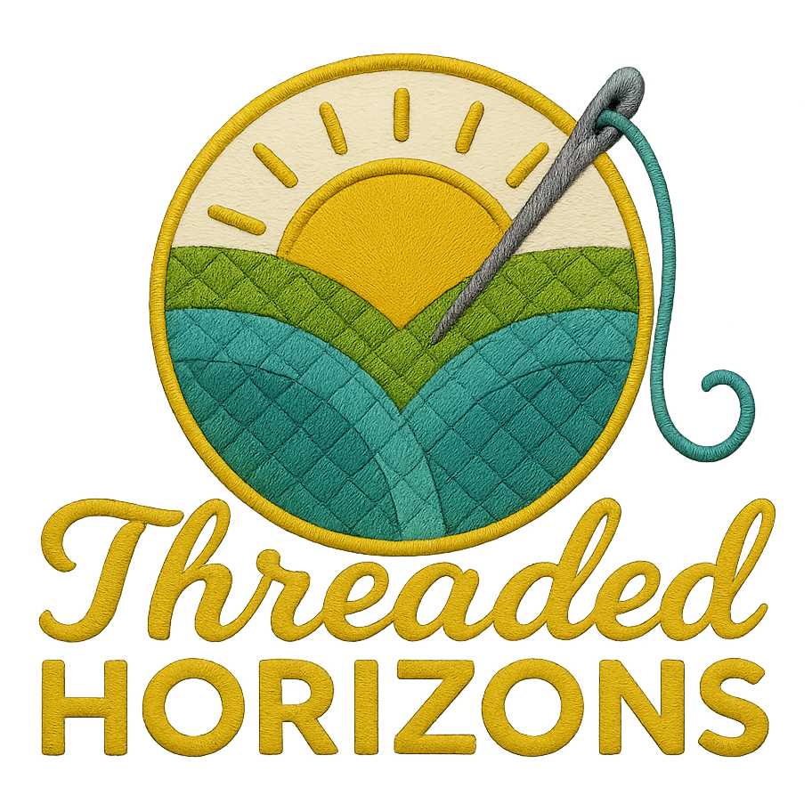 Threaded Horizons longarm quilting logo